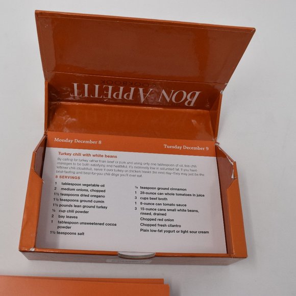 Bon Appetit 2008 Cookbook Calendar Recipe Cards - Picture 12 of 13